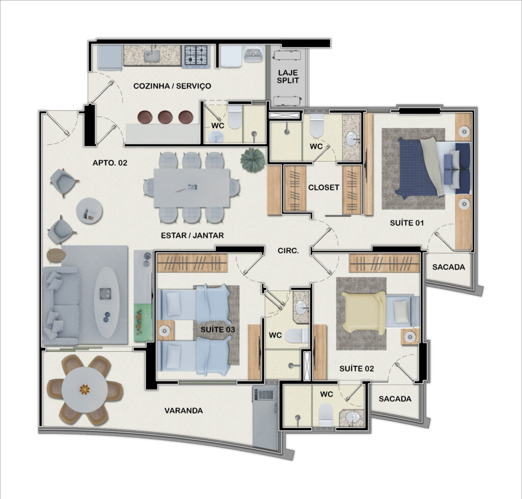 planta HAUS aparatmento joaquim távora fortaleza CE