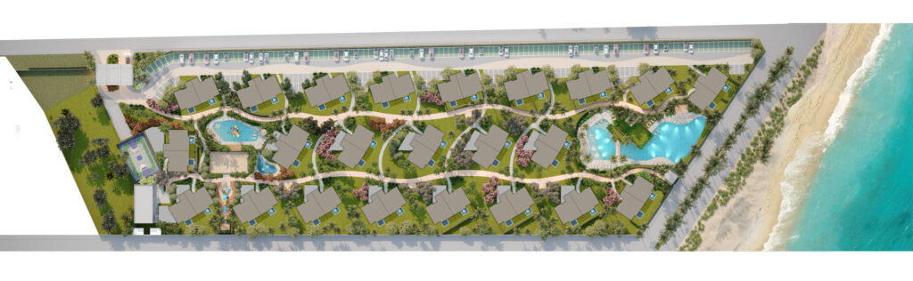 Beach Ville planta condomínio implantação