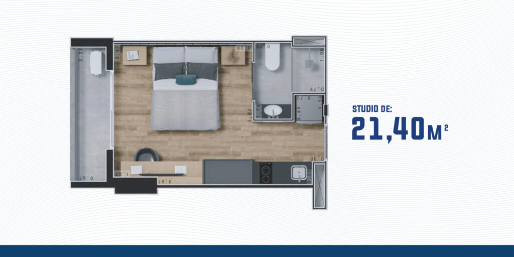 Connect beira mar fortaleza 21,40m²